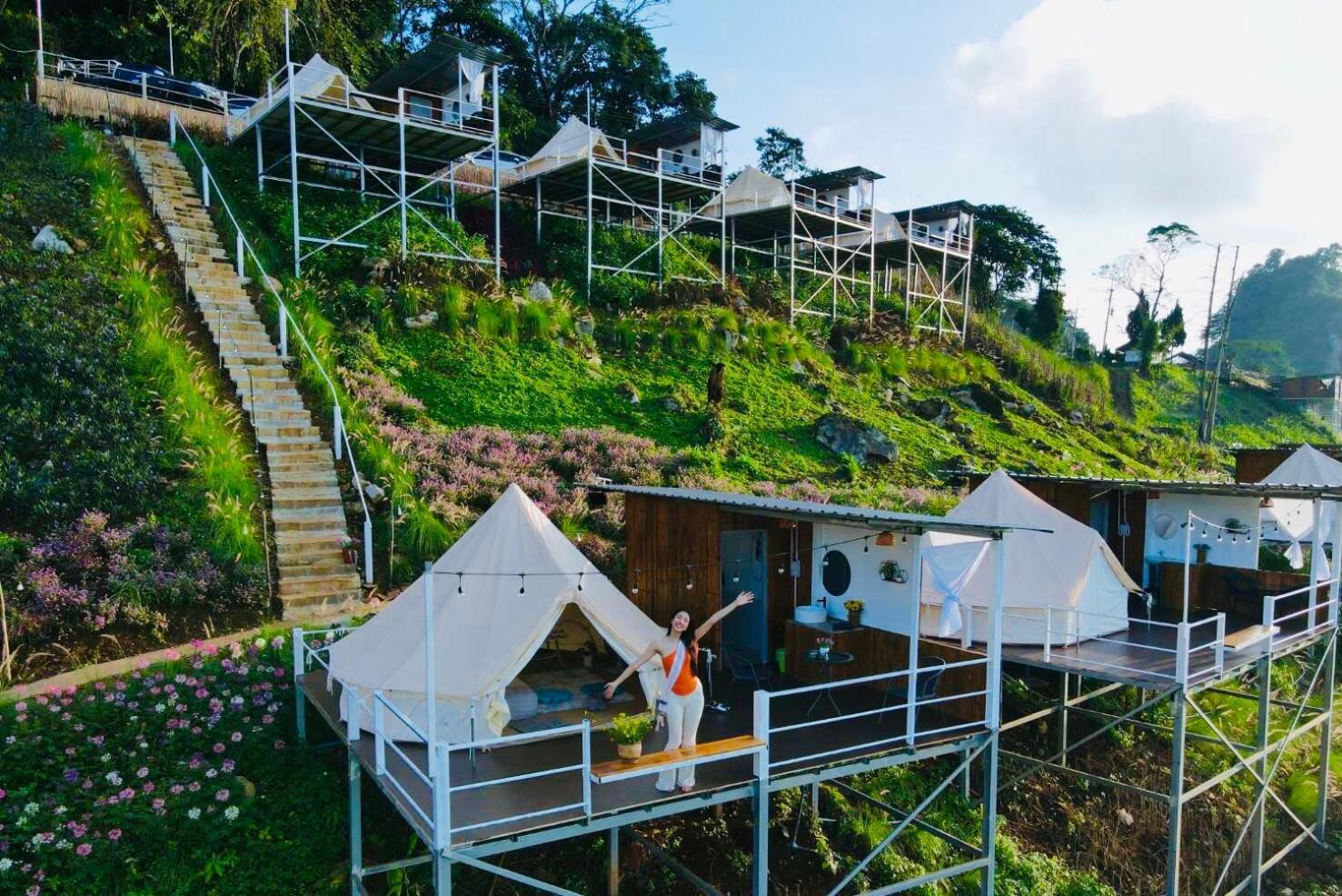Hotel ชิวชิวแคมป์ ภูชี้ฟ้า Ban Huai Han Exterior foto